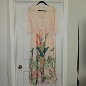Spartina 449 Blush Pink Floral Maxi Dress